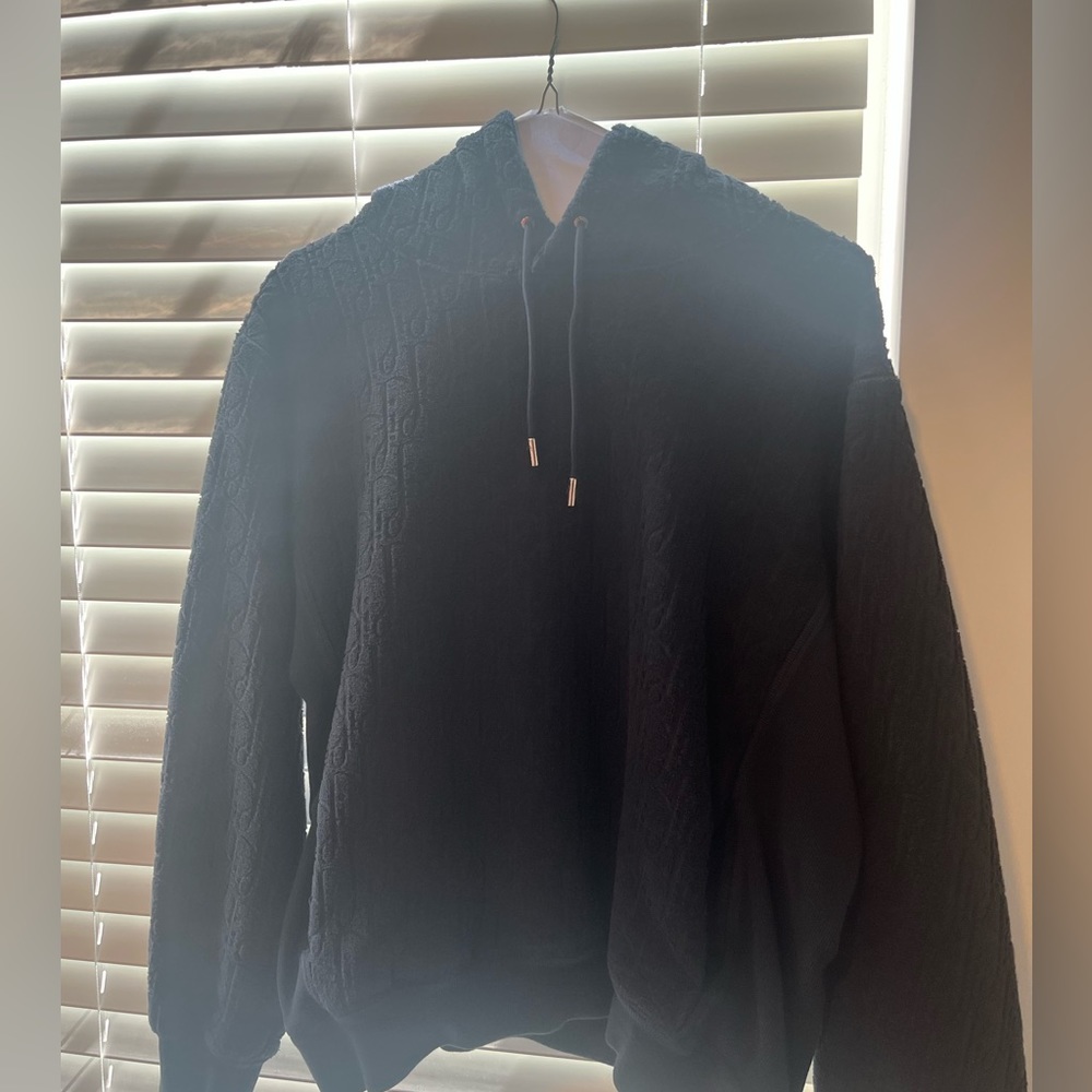 Authentic Dior Oblique Relaxed Fit Hooded Sweatshirt